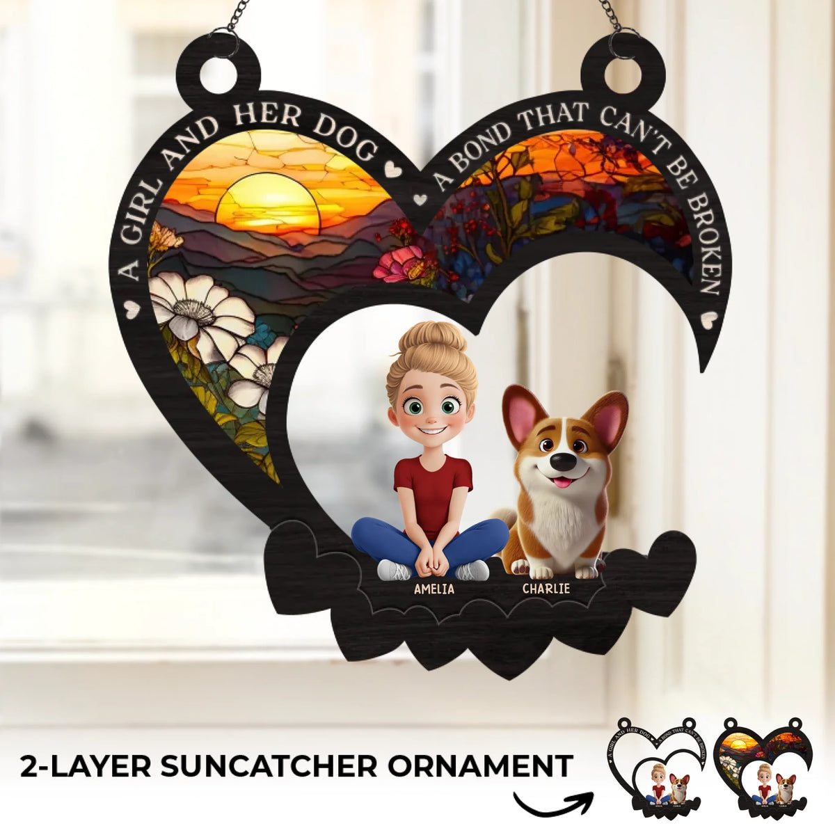 Life’s Too Short To Not Have A Pet - Dog Personalized Window Hanging Suncatcher - Gift For Pet Owners, Pet Lovers