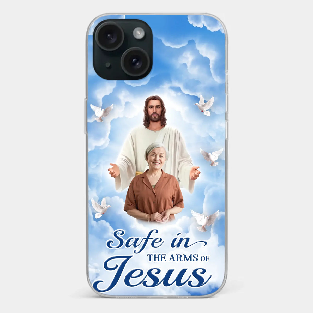 Custom Photo Beautiful As A Bright Shining Star - Memorial Personalized Custom Clear Phone Case - Sympathy Gift For Family Members