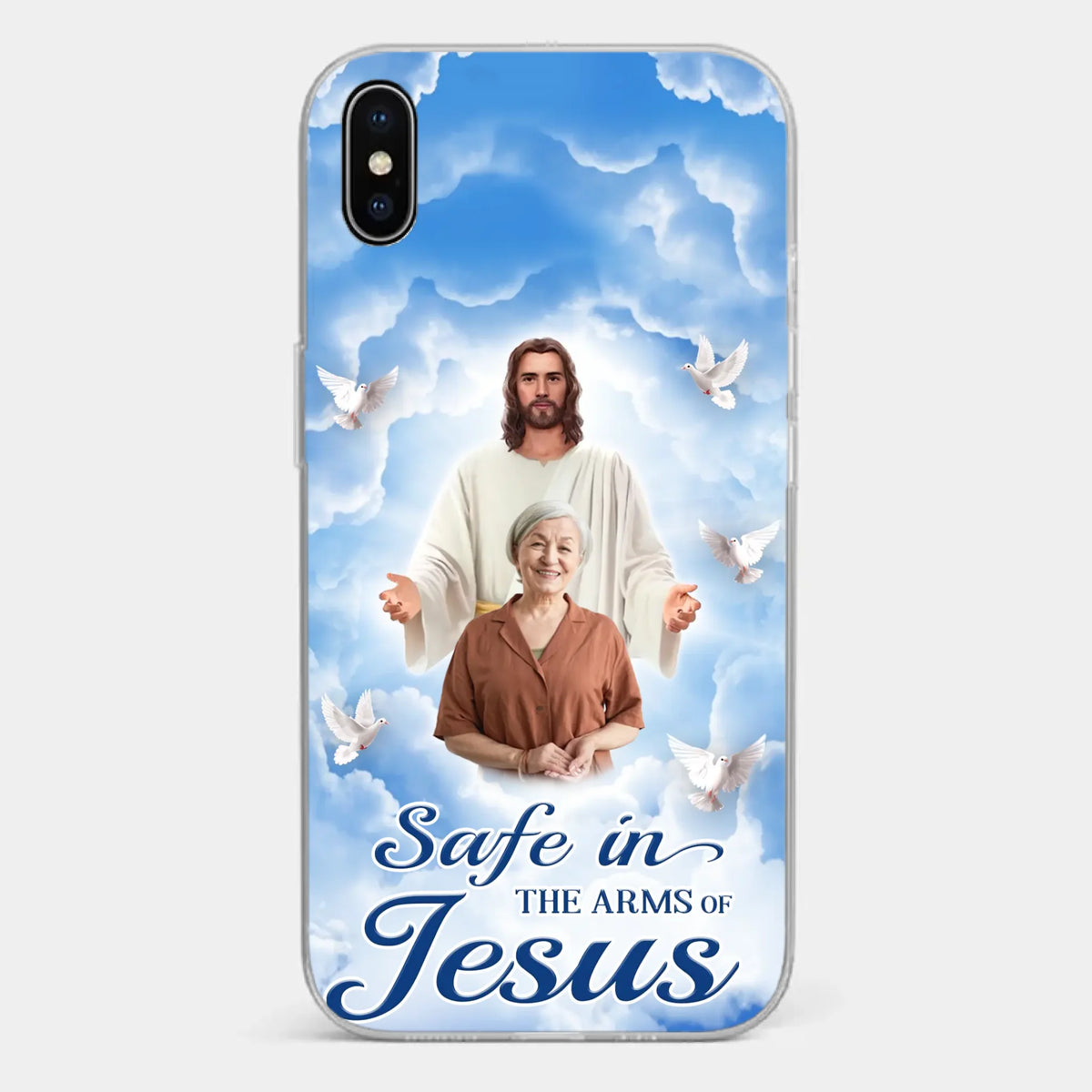 Custom Photo Beautiful As A Bright Shining Star - Memorial Personalized Custom Clear Phone Case - Sympathy Gift For Family Members