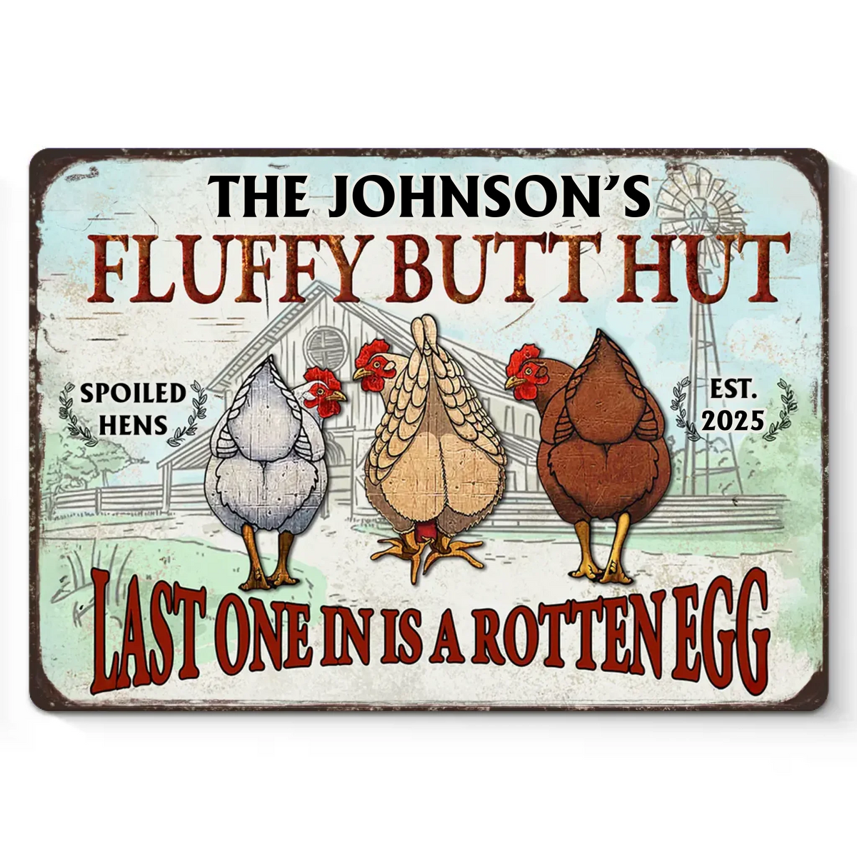 A Fun Way To Add Some Personality To Your Home - Family Personalized Custom Home Decor Metal Sign - House Warming Gift For Yourself, Husband Wife, Best Friends, Family Members