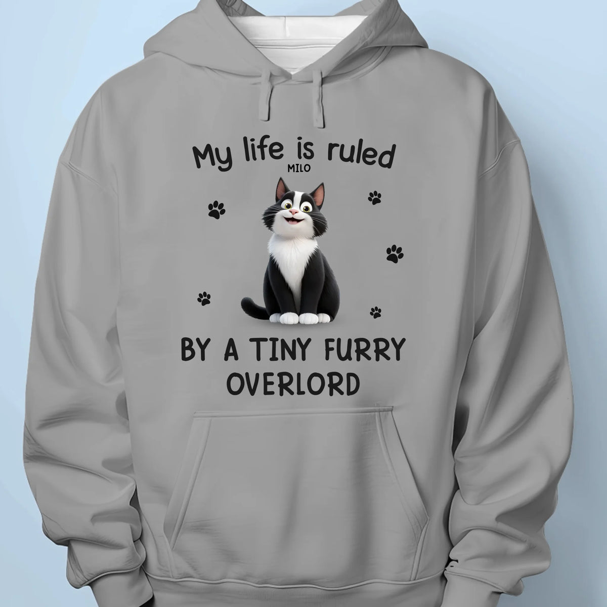 Tiny Paws, Big Boss Energy - Cat Personalized Custom Unisex T-shirt, Premium T-shirt, Hoodie - Gift For Pet Owners, Pet Lovers