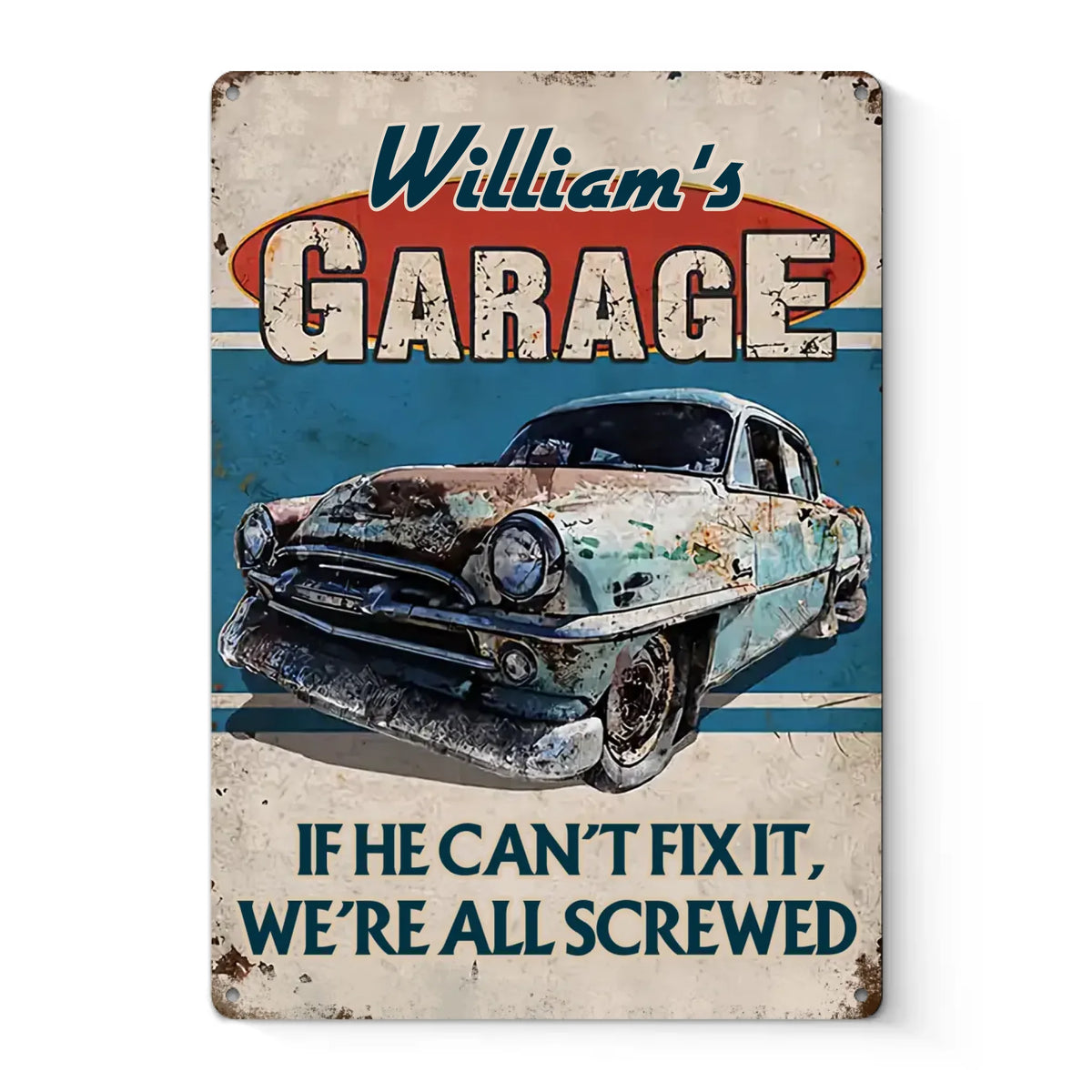 A Fun Way To Add Personality To Your Home Sweet Home - Family Personalized Custom Home Decor Metal Sign - House Warming Gift For Yourself, Husband Wife, Best Friends, Family Members