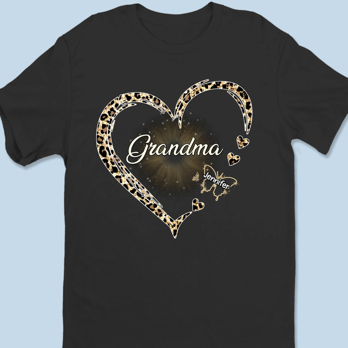A Grandmother’s Heart Is A Home Where Love Never Fades - Family Personalized Custom Unisex T-shirt, Premium T-shirt, Hoodie - Gift For Mom, Grandma