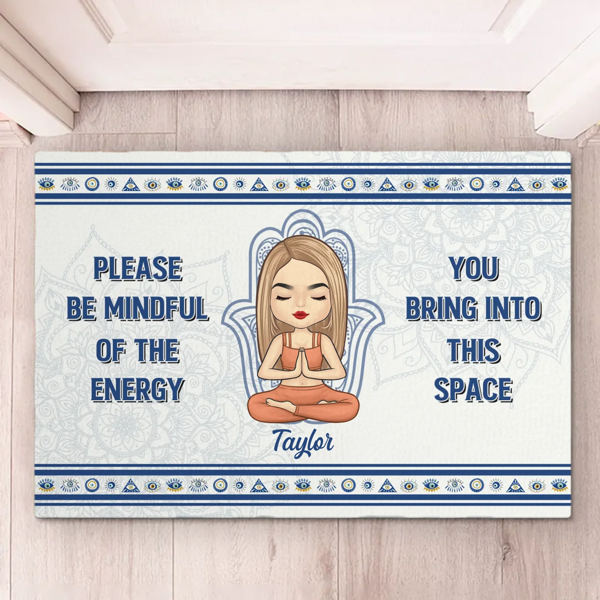 Find Your Balance, Find Yourself - Yoga Personalized Custom Home Decor Decorative Mat - House Warming Gift For Yoga Lovers