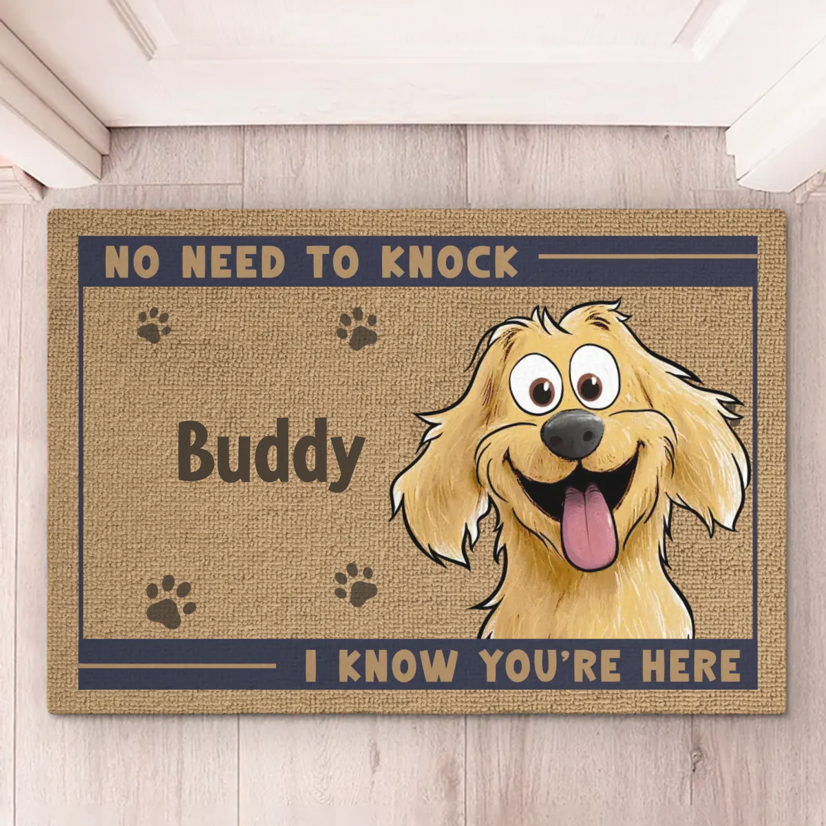 Our Security System Runs On Treats - Dog Personalized Custom Home Decor Decorative Mat - House Warming Gift For Pet Owners, Pet Lovers