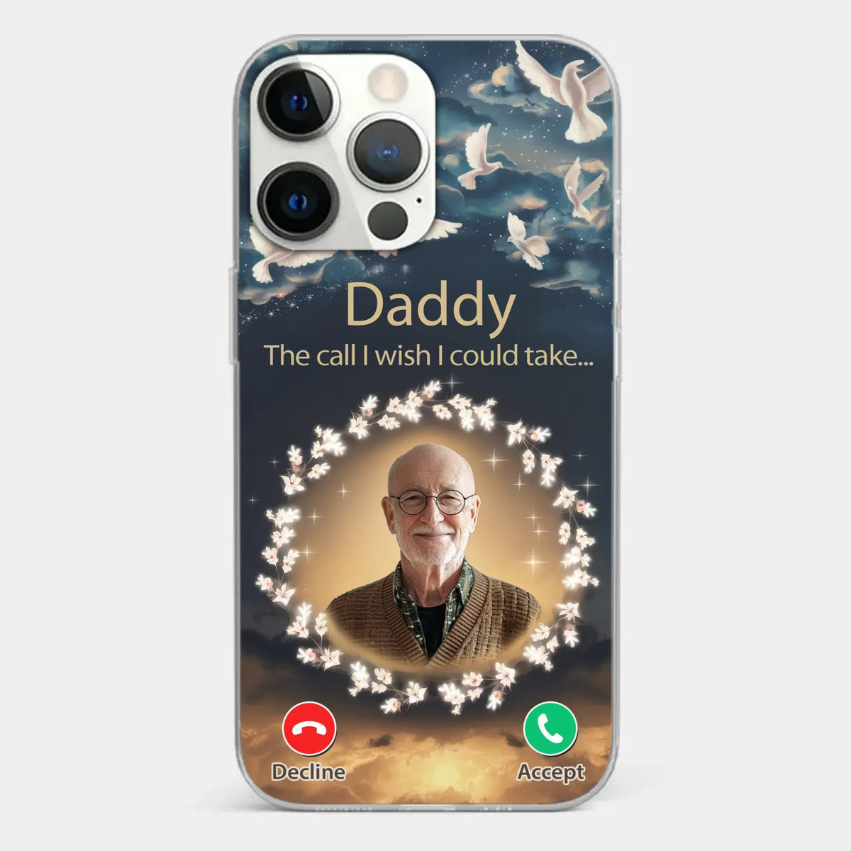Custom Photo Because Every Memory Deserves A Special Place - Memorial Personalized Custom Clear Phone Case - Sympathy Gift For Family Members