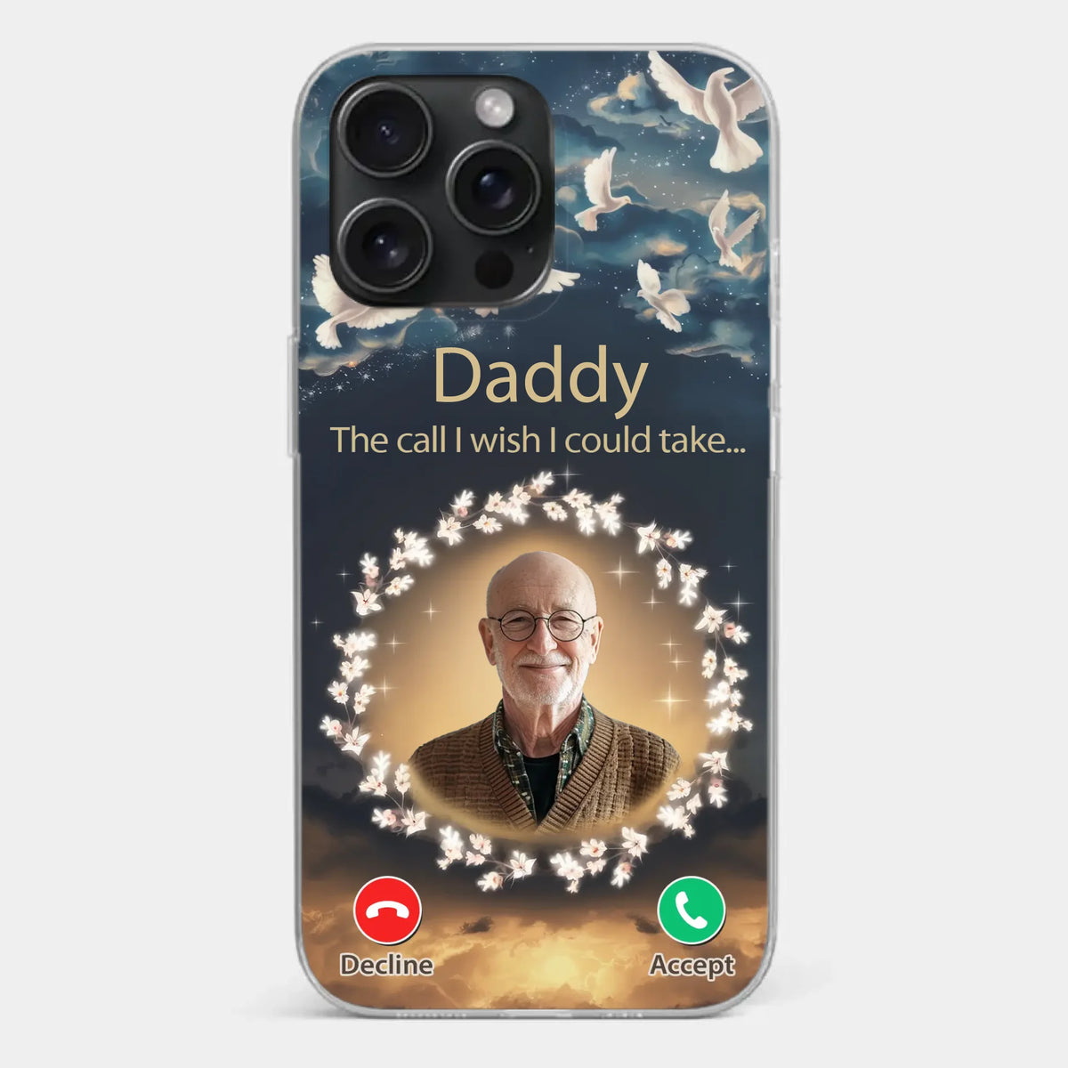 Custom Photo Because Every Memory Deserves A Special Place - Memorial Personalized Custom Clear Phone Case - Sympathy Gift For Family Members