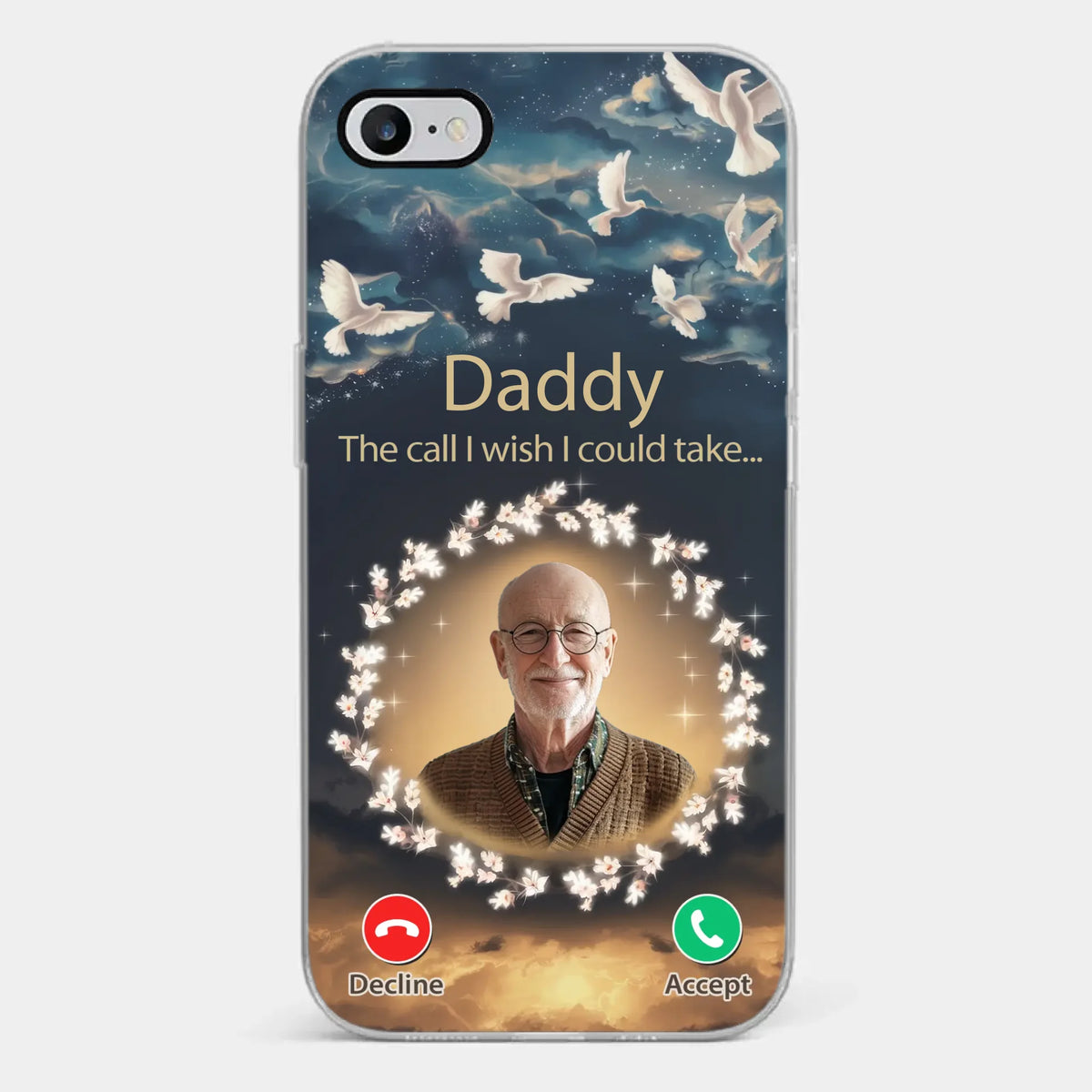 Custom Photo Because Every Memory Deserves A Special Place - Memorial Personalized Custom Clear Phone Case - Sympathy Gift For Family Members