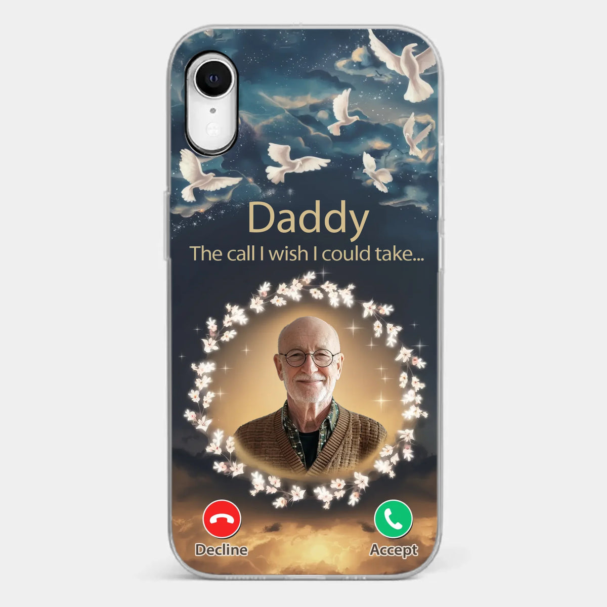 Custom Photo Because Every Memory Deserves A Special Place - Memorial Personalized Custom Clear Phone Case - Sympathy Gift For Family Members