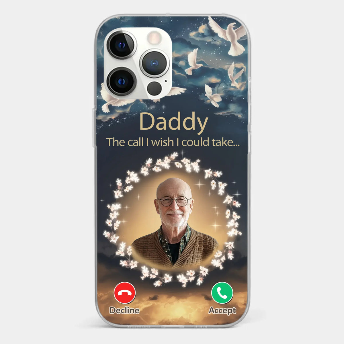 Custom Photo Because Every Memory Deserves A Special Place - Memorial Personalized Custom Clear Phone Case - Sympathy Gift For Family Members