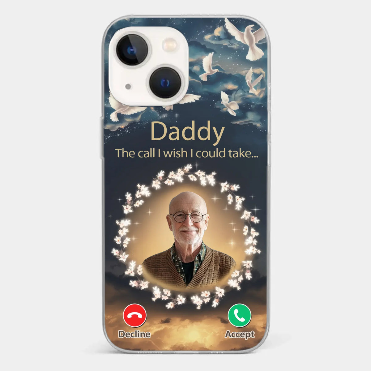 Custom Photo Because Every Memory Deserves A Special Place - Memorial Personalized Custom Clear Phone Case - Sympathy Gift For Family Members