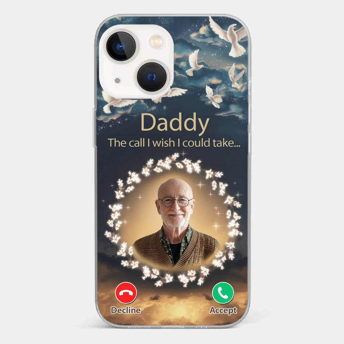 Custom Photo Because Every Memory Deserves A Special Place - Memorial Personalized Custom Clear Phone Case - Sympathy Gift For Family Members