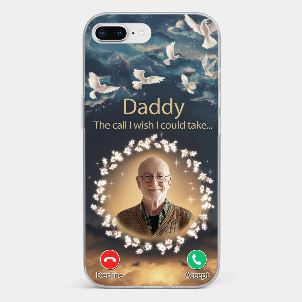 Custom Photo Because Every Memory Deserves A Special Place - Memorial Personalized Custom Clear Phone Case - Sympathy Gift For Family Members