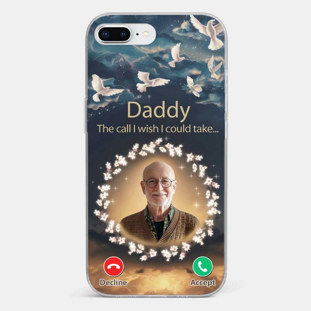 Custom Photo Because Every Memory Deserves A Special Place - Memorial Personalized Custom Clear Phone Case - Sympathy Gift For Family Members