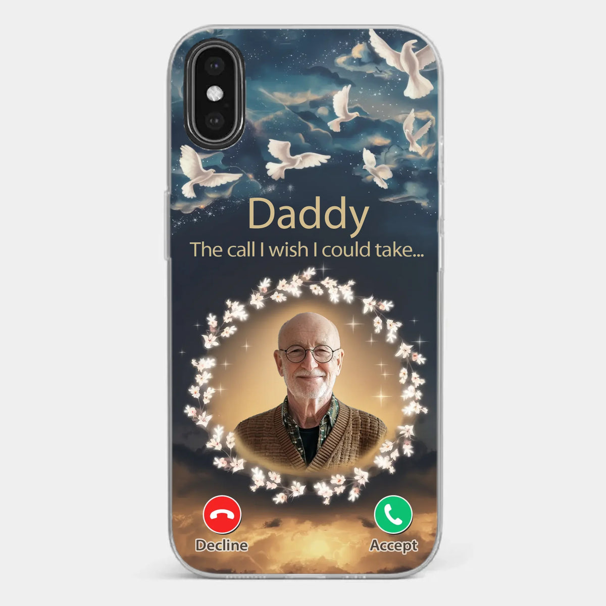 Custom Photo Because Every Memory Deserves A Special Place - Memorial Personalized Custom Clear Phone Case - Sympathy Gift For Family Members