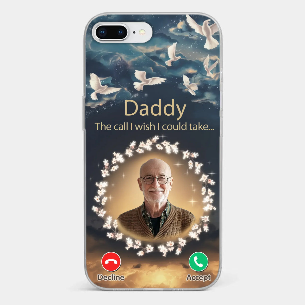 Custom Photo Because Every Memory Deserves A Special Place - Memorial Personalized Custom Clear Phone Case - Sympathy Gift For Family Members