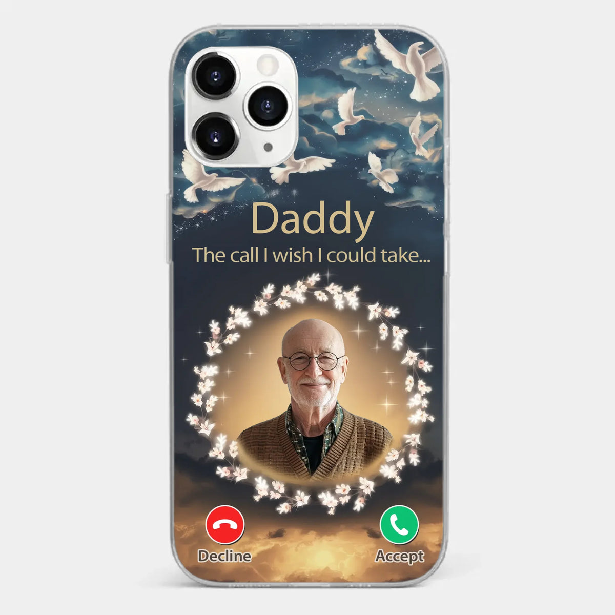 Custom Photo Because Every Memory Deserves A Special Place - Memorial Personalized Custom Clear Phone Case - Sympathy Gift For Family Members