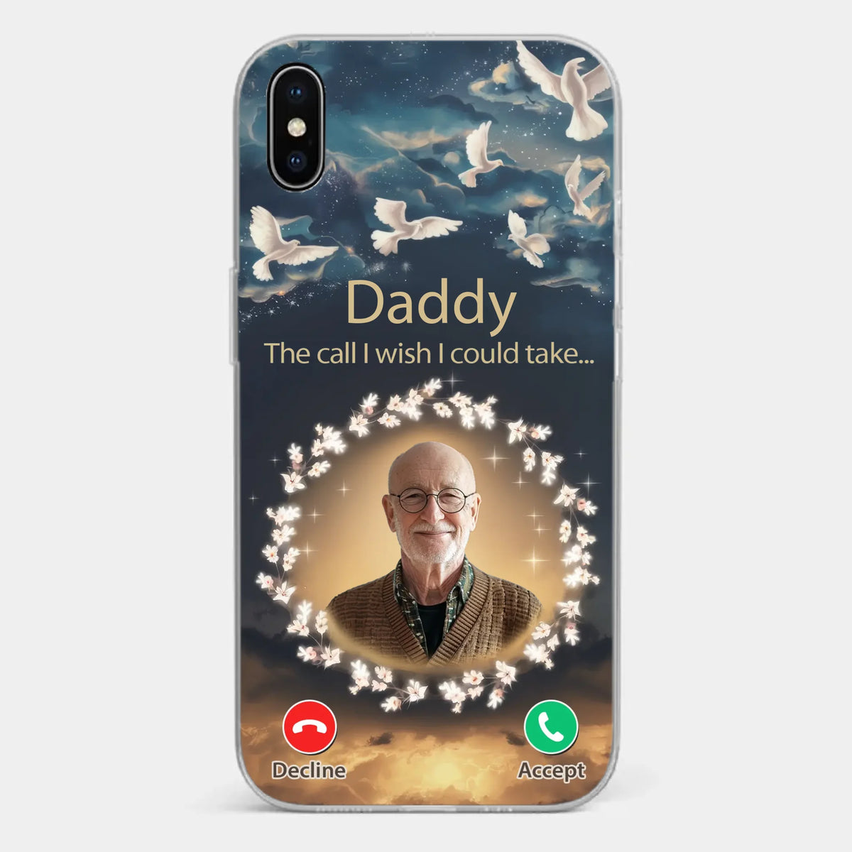 Custom Photo Because Every Memory Deserves A Special Place - Memorial Personalized Custom Clear Phone Case - Sympathy Gift For Family Members