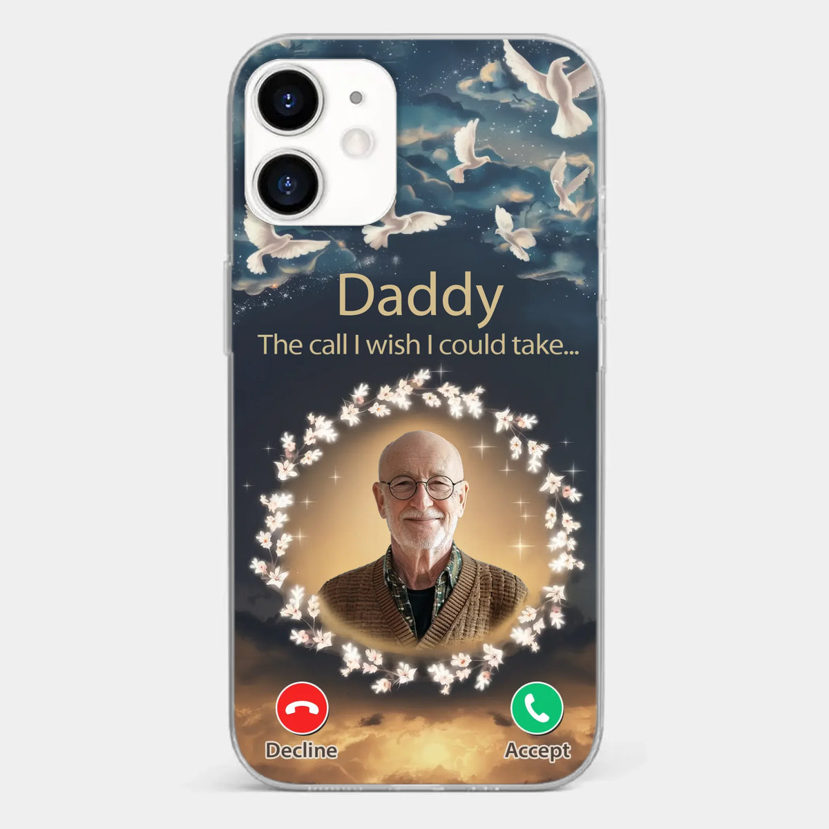 Custom Photo Because Every Memory Deserves A Special Place - Memorial Personalized Custom Clear Phone Case - Sympathy Gift For Family Members
