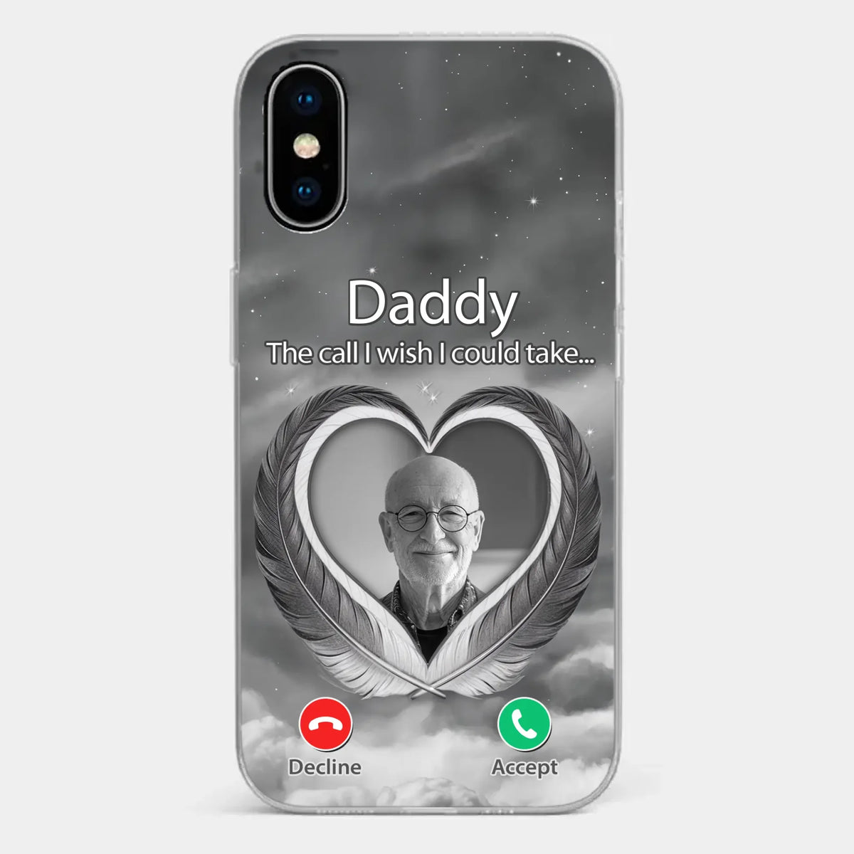Custom Photo A Little Something To Make You Feel Connected - Memorial Personalized Custom Clear Phone Case - Sympathy Gift For Family Members