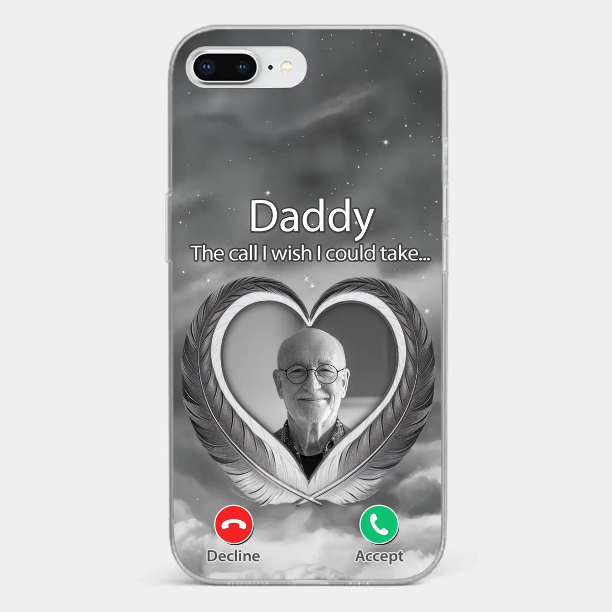 Custom Photo A Little Something To Make You Feel Connected - Memorial Personalized Custom Clear Phone Case - Sympathy Gift For Family Members