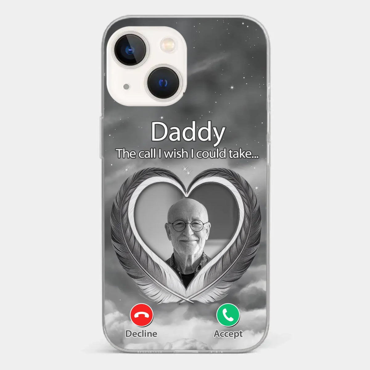 Custom Photo A Little Something To Make You Feel Connected - Memorial Personalized Custom Clear Phone Case - Sympathy Gift For Family Members