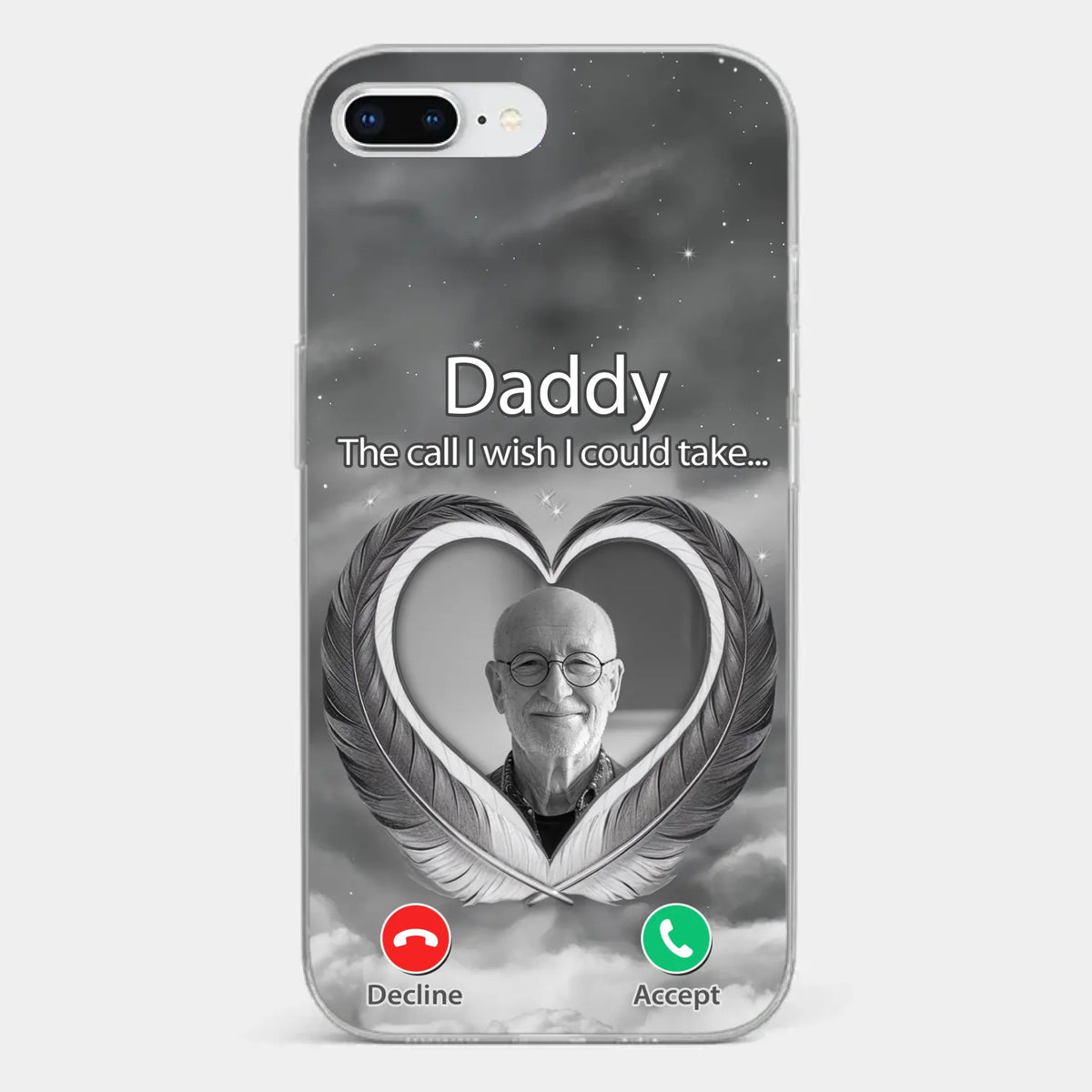 Custom Photo A Little Something To Make You Feel Connected - Memorial Personalized Custom Clear Phone Case - Sympathy Gift For Family Members