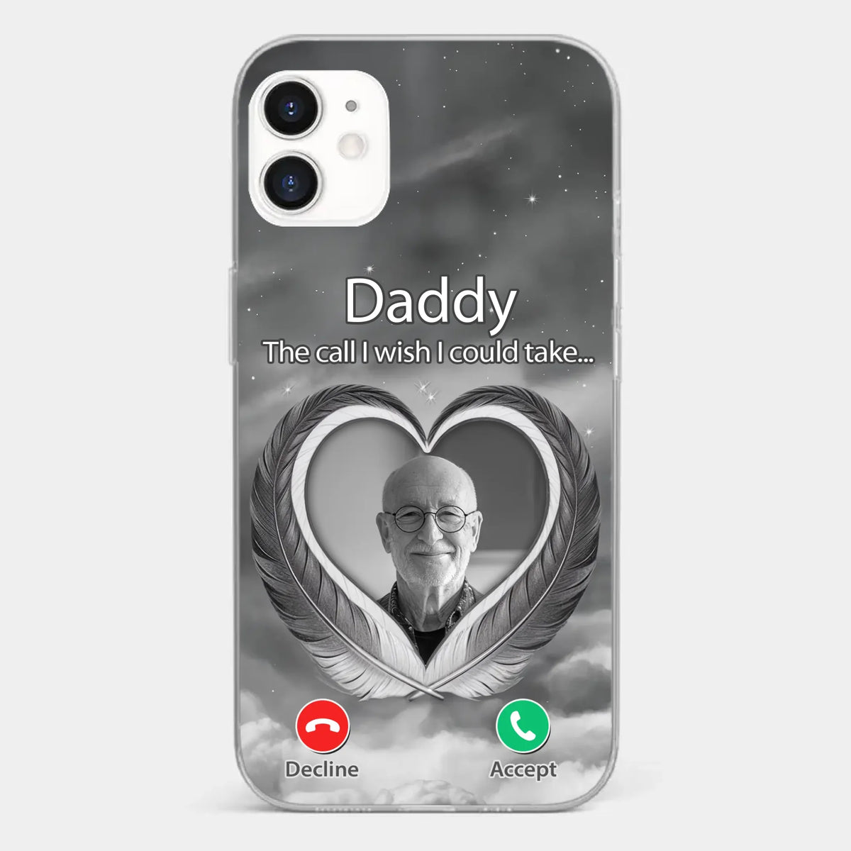 Custom Photo A Little Something To Make You Feel Connected - Memorial Personalized Custom Clear Phone Case - Sympathy Gift For Family Members