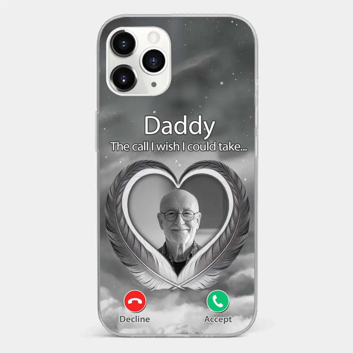 Custom Photo A Little Something To Make You Feel Connected - Memorial Personalized Custom Clear Phone Case - Sympathy Gift For Family Members