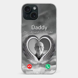 Custom Photo A Little Something To Make You Feel Connected - Memorial Personalized Custom Clear Phone Case - Sympathy Gift For Family Members