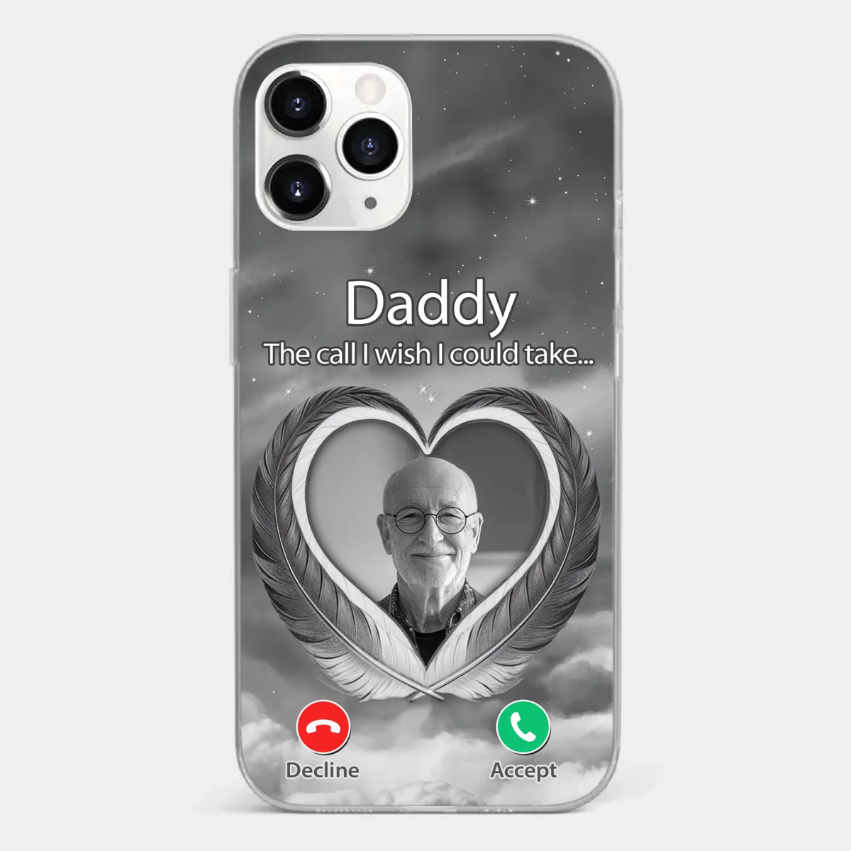 Custom Photo A Little Something To Make You Feel Connected - Memorial Personalized Custom Clear Phone Case - Sympathy Gift For Family Members