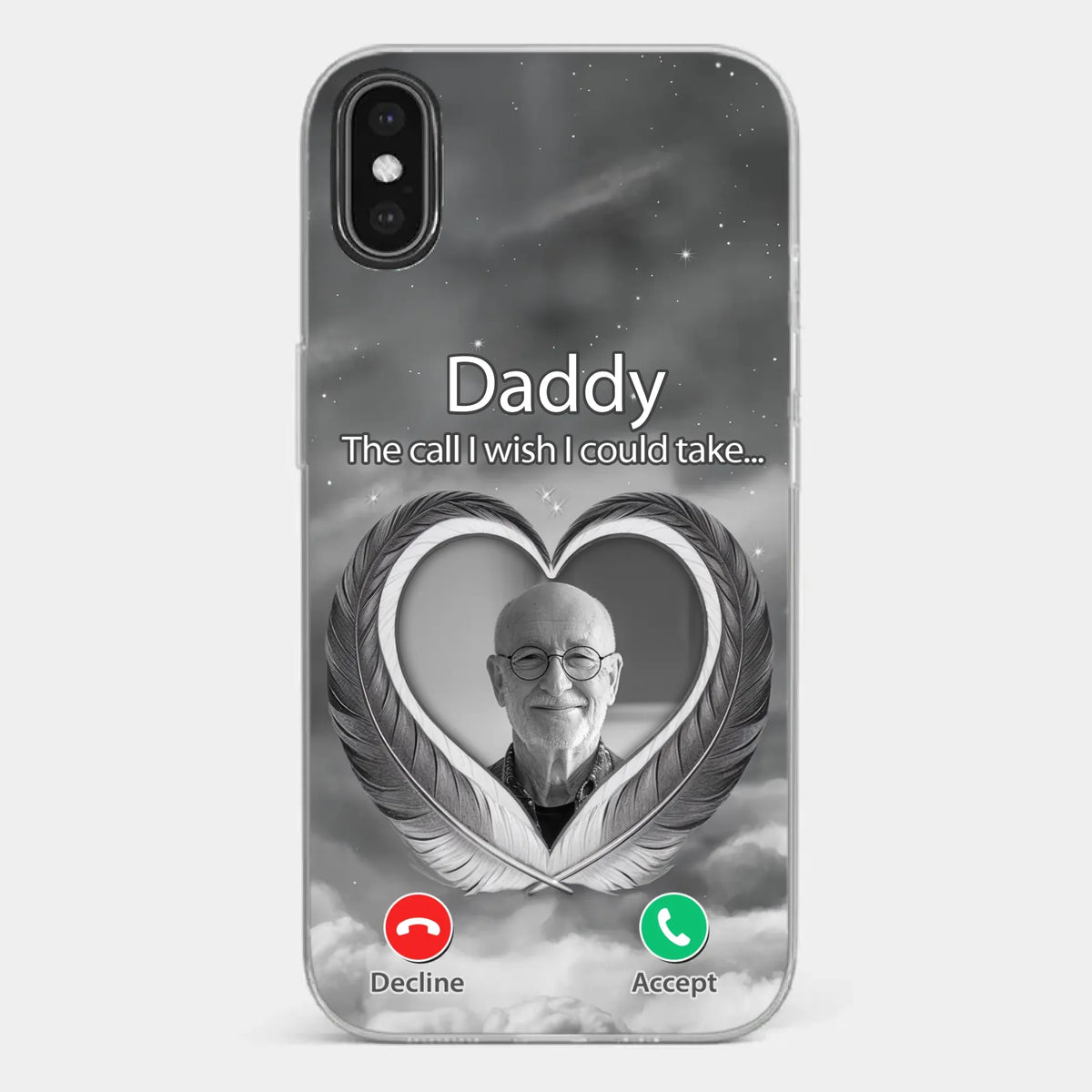 Custom Photo A Little Something To Make You Feel Connected - Memorial Personalized Custom Clear Phone Case - Sympathy Gift For Family Members