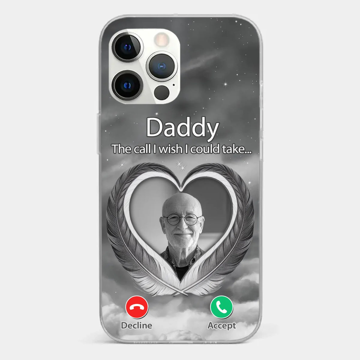 Custom Photo A Little Something To Make You Feel Connected - Memorial Personalized Custom Clear Phone Case - Sympathy Gift For Family Members