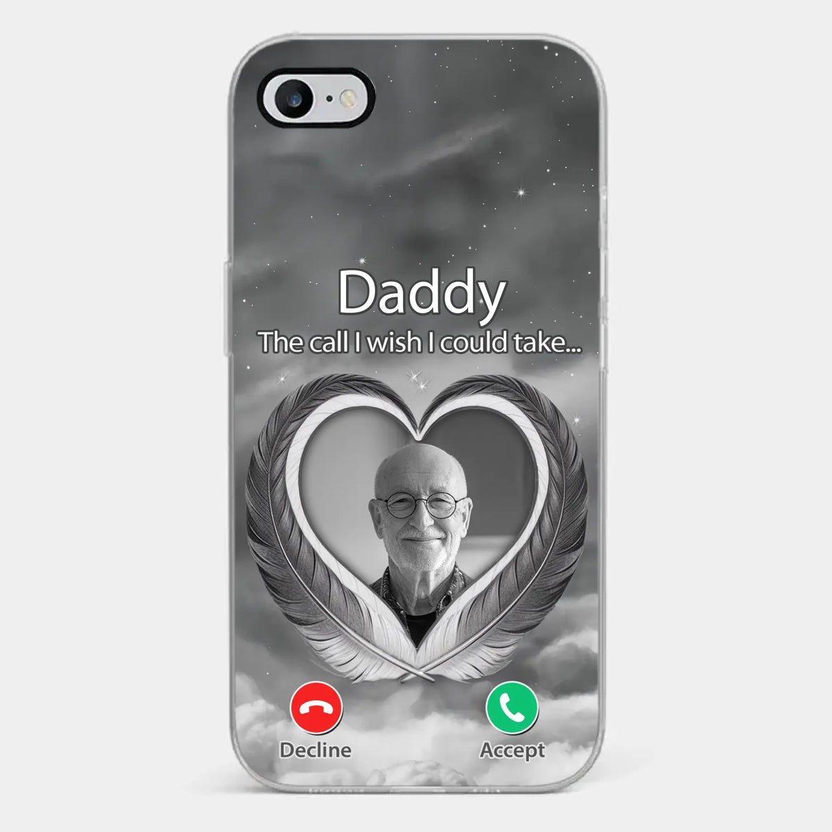 Custom Photo A Little Something To Make You Feel Connected - Memorial Personalized Custom Clear Phone Case - Sympathy Gift For Family Members