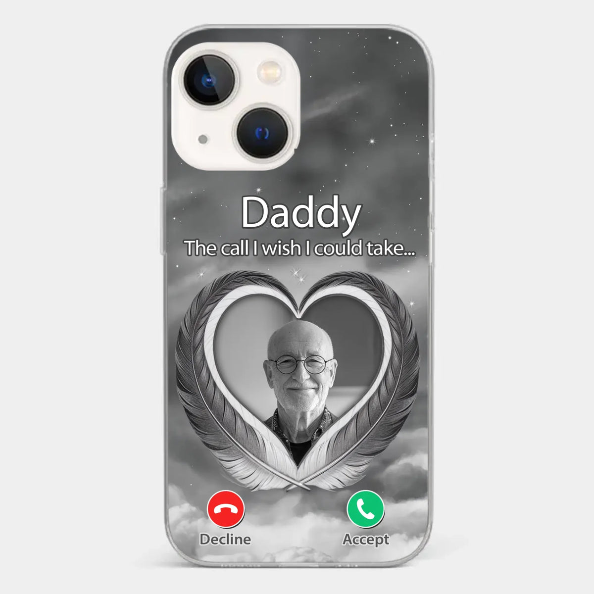 Custom Photo A Little Something To Make You Feel Connected - Memorial Personalized Custom Clear Phone Case - Sympathy Gift For Family Members