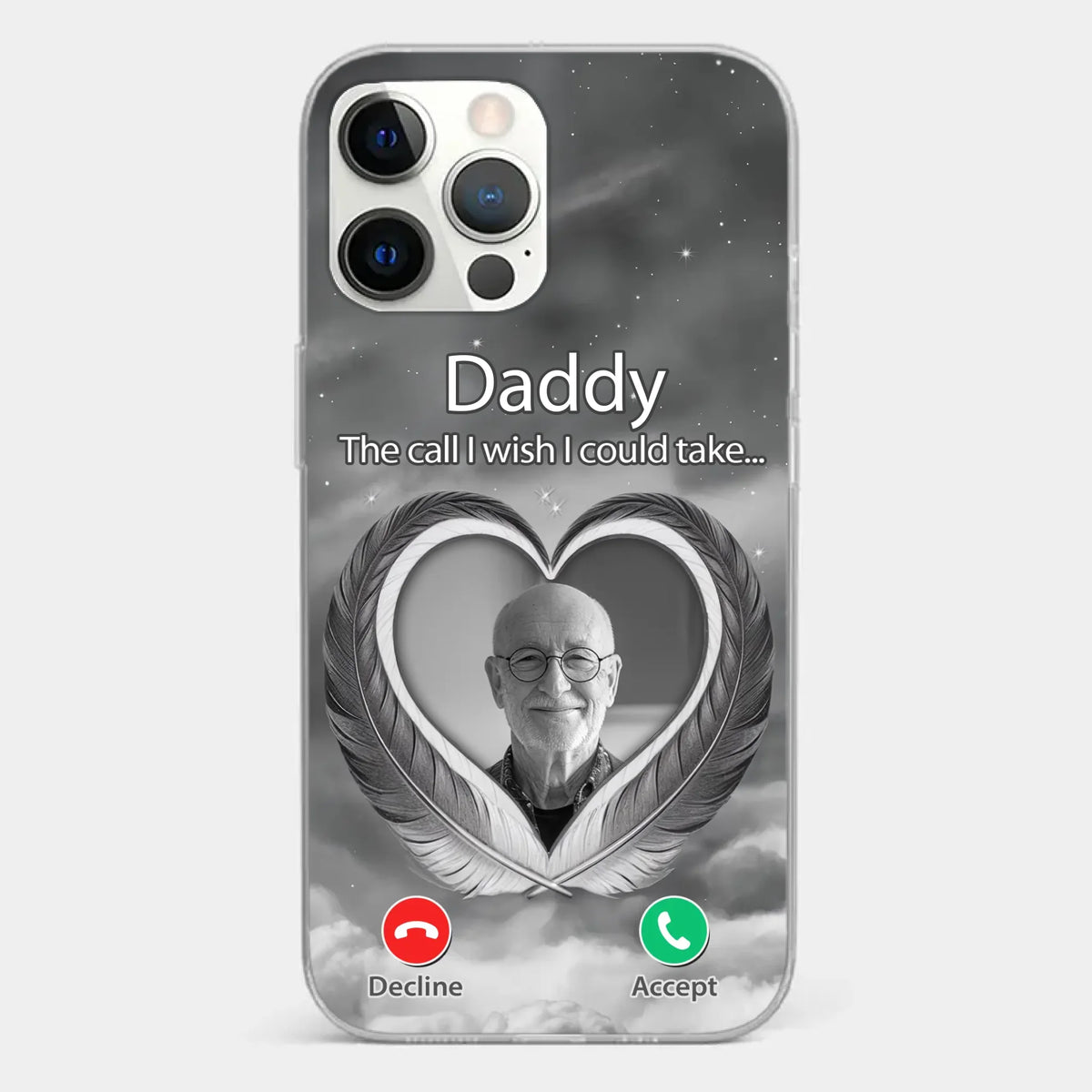 Custom Photo A Little Something To Make You Feel Connected - Memorial Personalized Custom Clear Phone Case - Sympathy Gift For Family Members