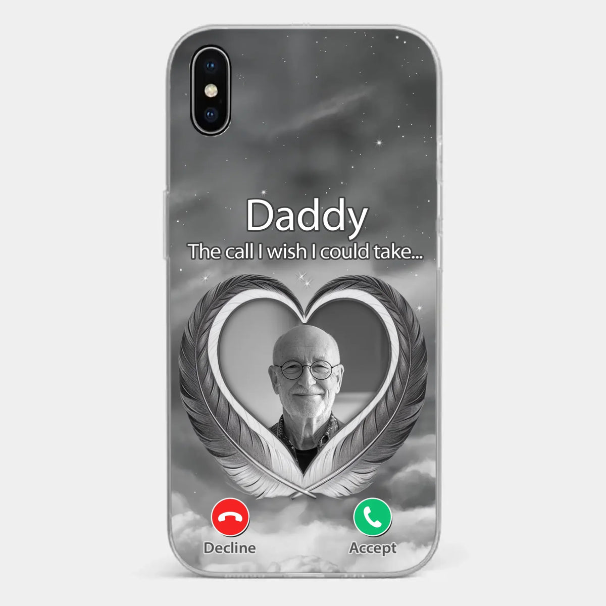 Custom Photo A Little Something To Make You Feel Connected - Memorial Personalized Custom Clear Phone Case - Sympathy Gift For Family Members