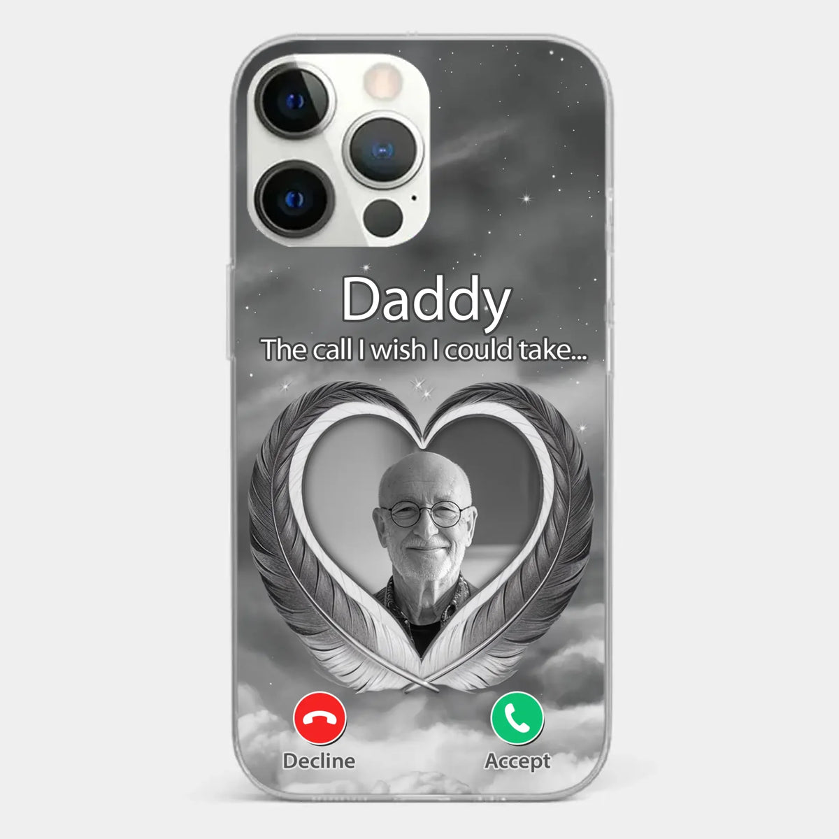 Custom Photo A Little Something To Make You Feel Connected - Memorial Personalized Custom Clear Phone Case - Sympathy Gift For Family Members