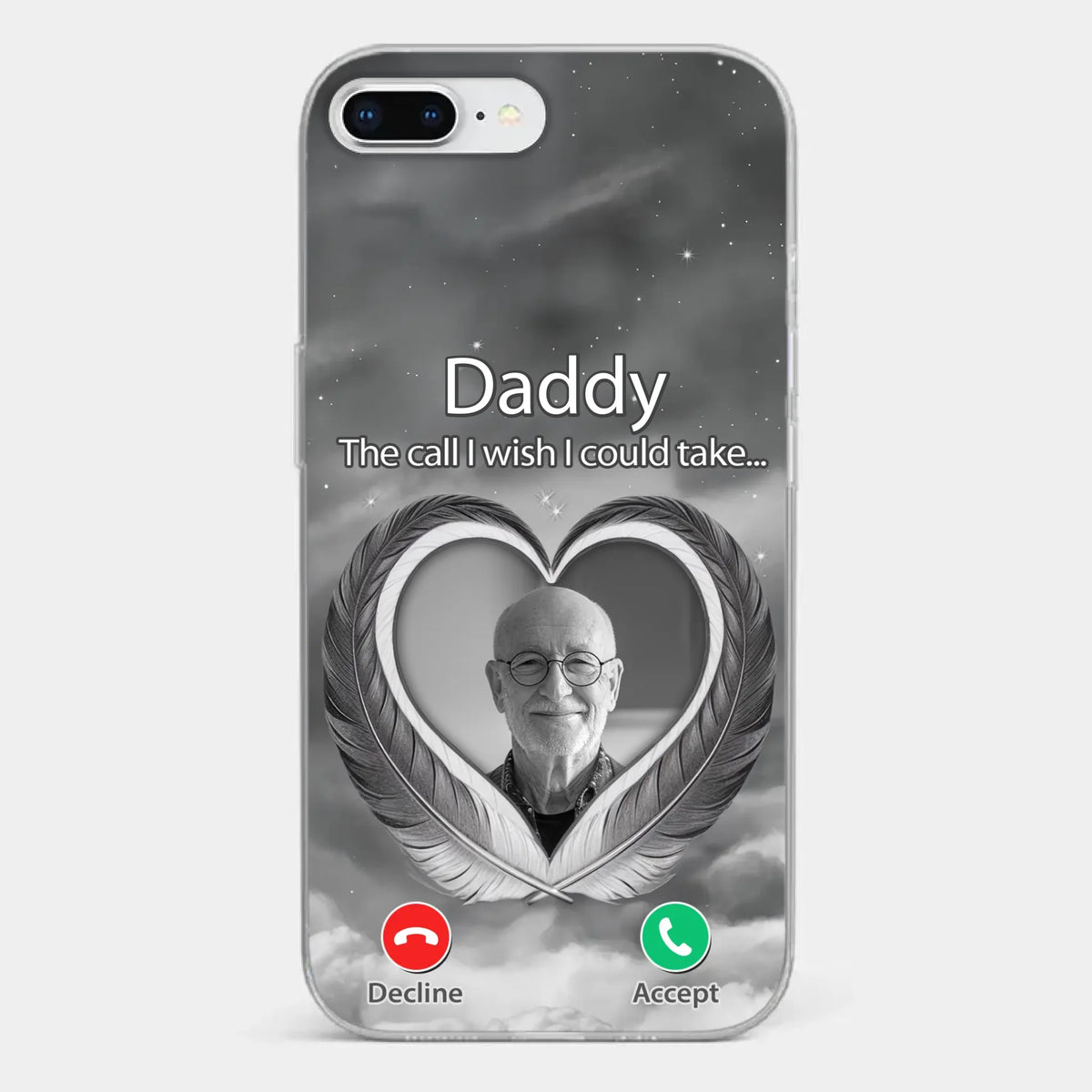 Custom Photo A Little Something To Make You Feel Connected - Memorial Personalized Custom Clear Phone Case - Sympathy Gift For Family Members