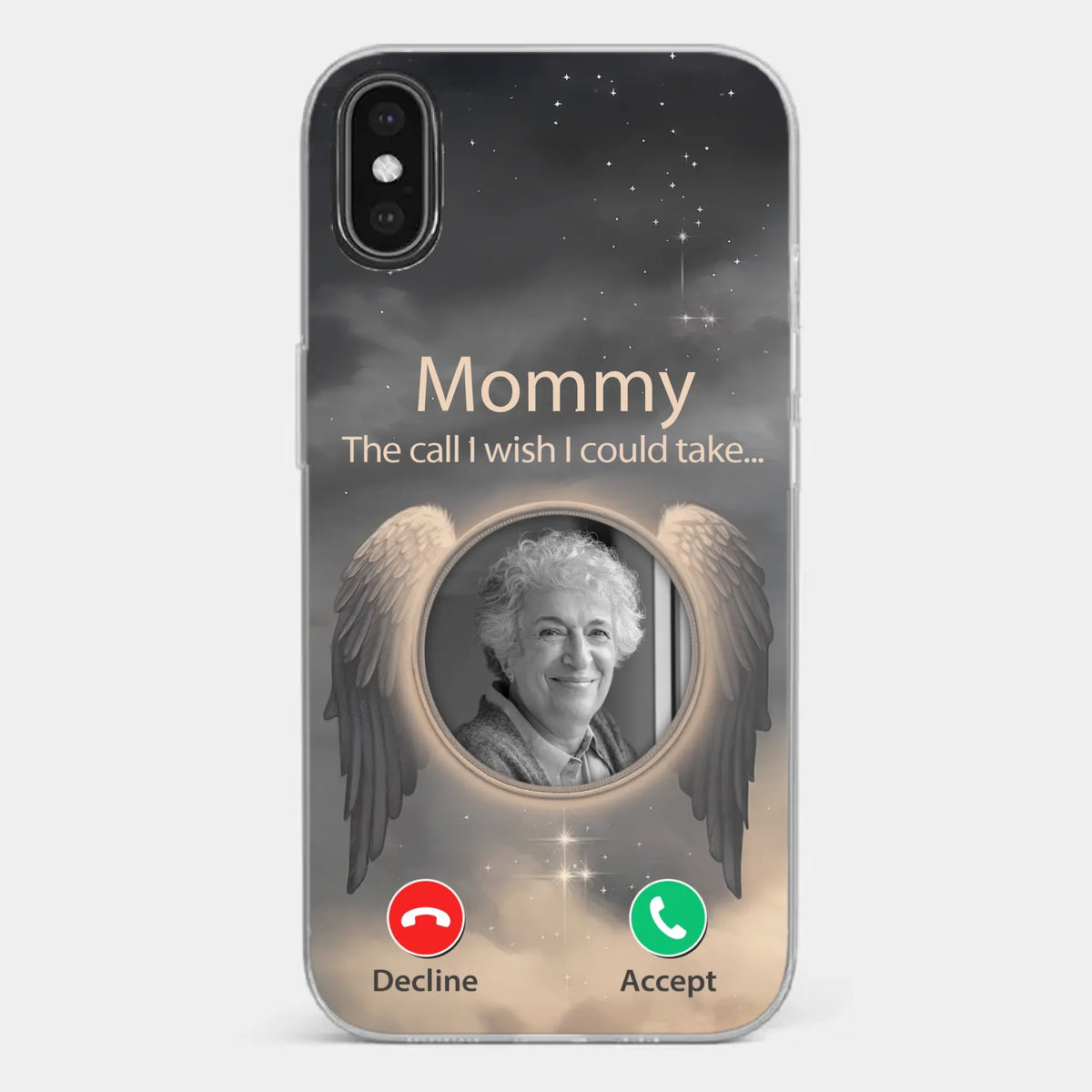 Custom Photo Because Their Love Continues To Guide You - Memorial Personalized Custom Clear Phone Case - Sympathy Gift For Family Members