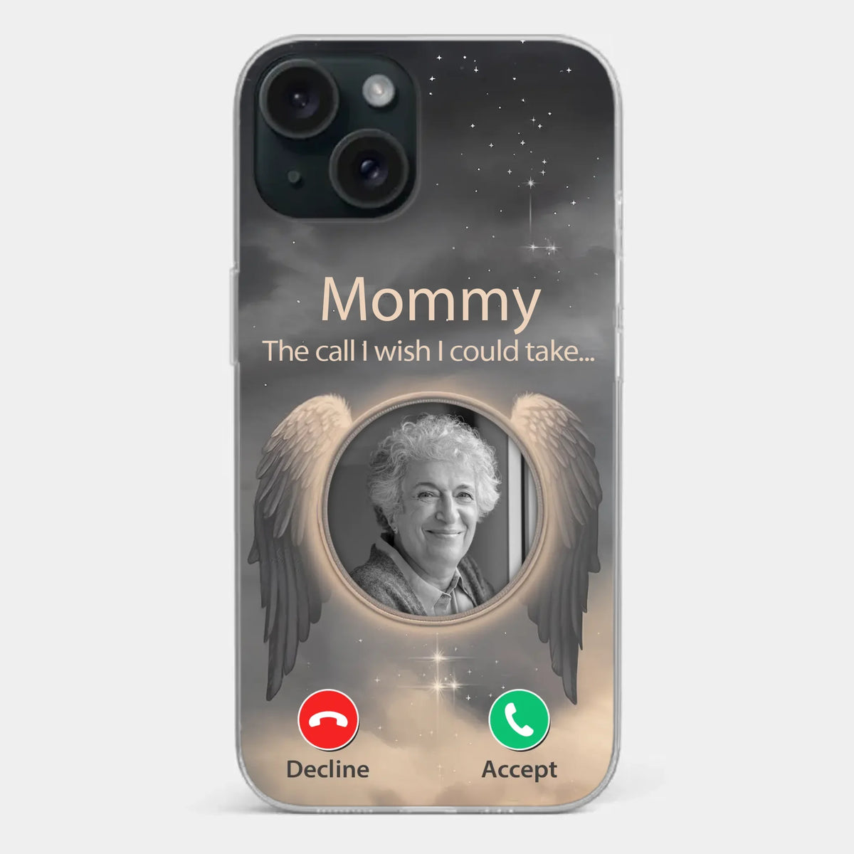 Custom Photo Because Their Love Continues To Guide You - Memorial Personalized Custom Clear Phone Case - Sympathy Gift For Family Members