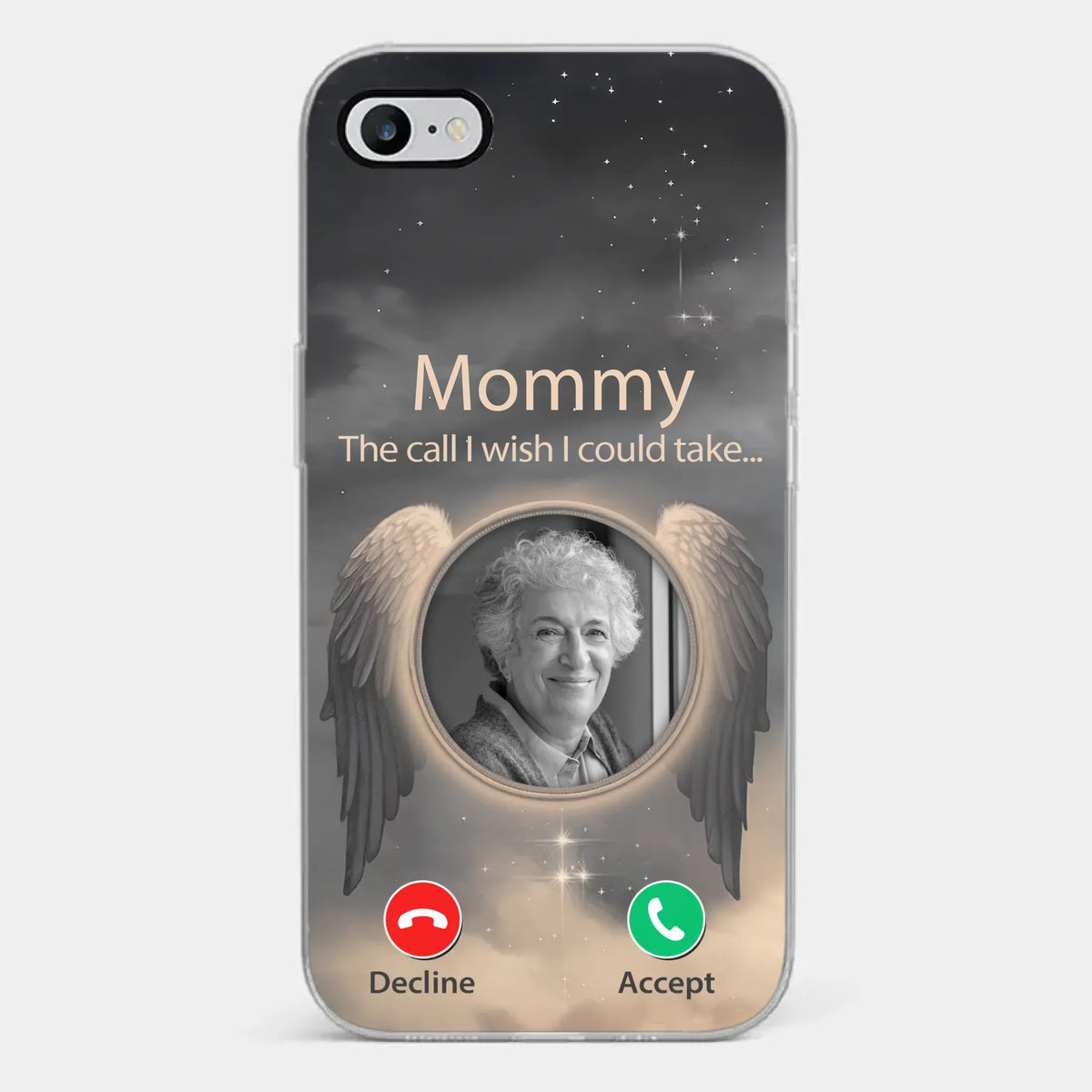 Custom Photo Because Their Love Continues To Guide You - Memorial Personalized Custom Clear Phone Case - Sympathy Gift For Family Members