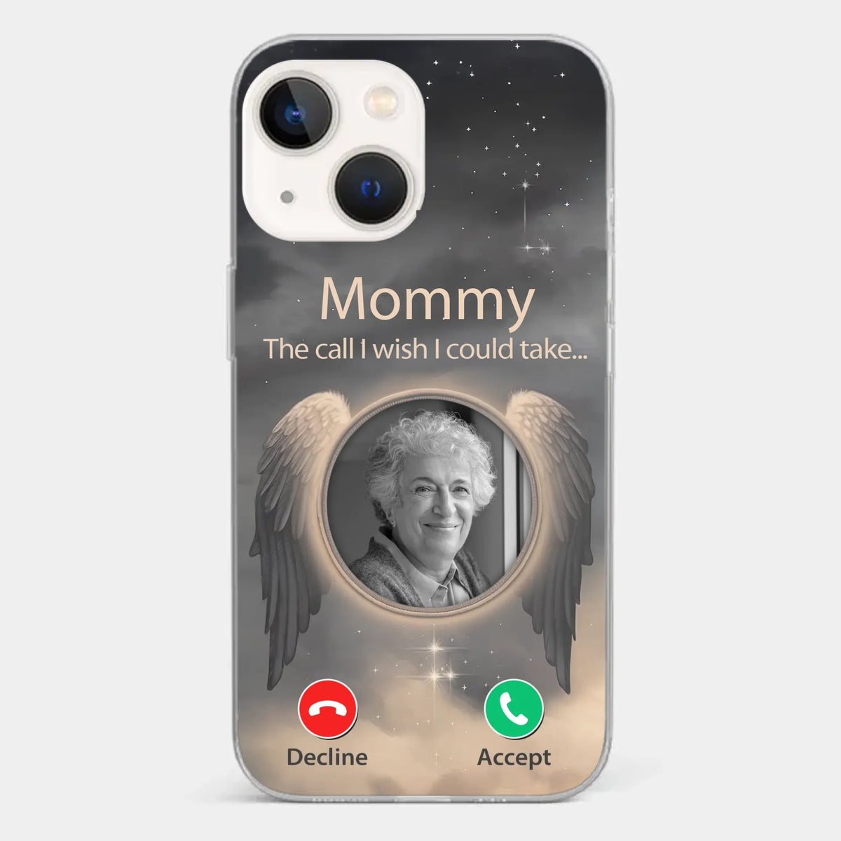 Custom Photo Because Their Love Continues To Guide You - Memorial Personalized Custom Clear Phone Case - Sympathy Gift For Family Members