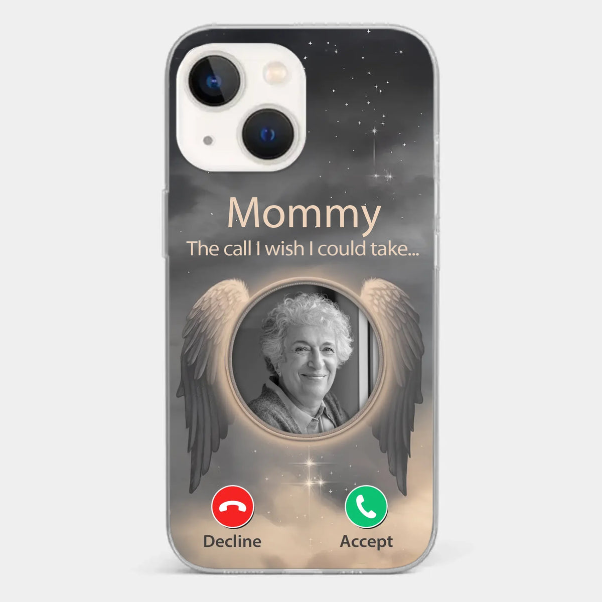 Custom Photo Because Their Love Continues To Guide You - Memorial Personalized Custom Clear Phone Case - Sympathy Gift For Family Members