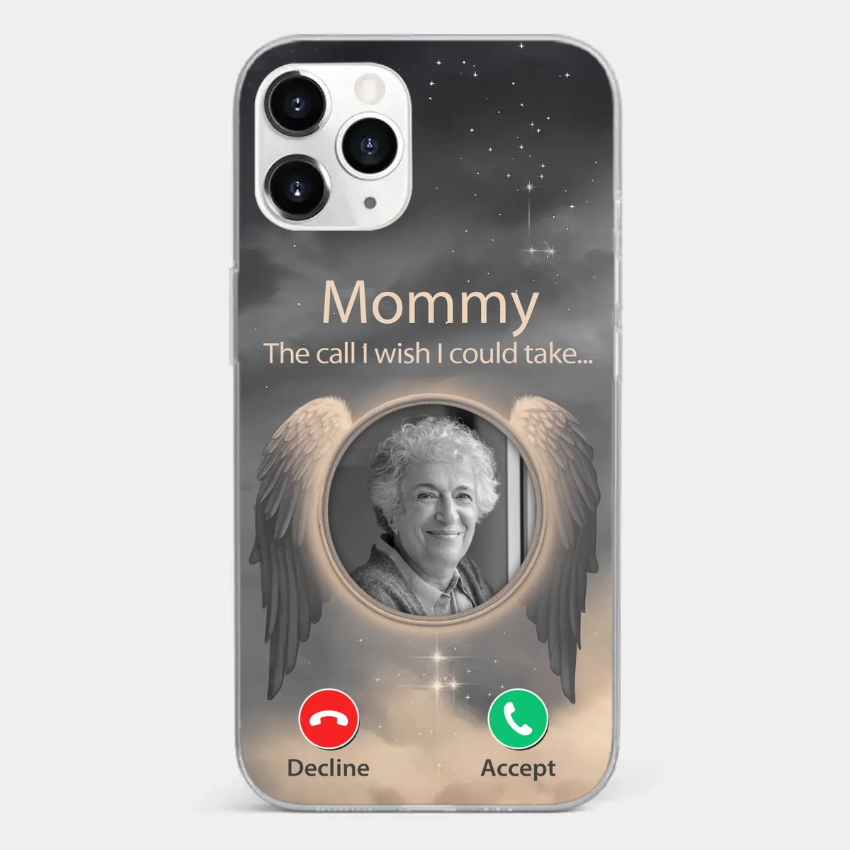 Custom Photo Because Their Love Continues To Guide You - Memorial Personalized Custom Clear Phone Case - Sympathy Gift For Family Members