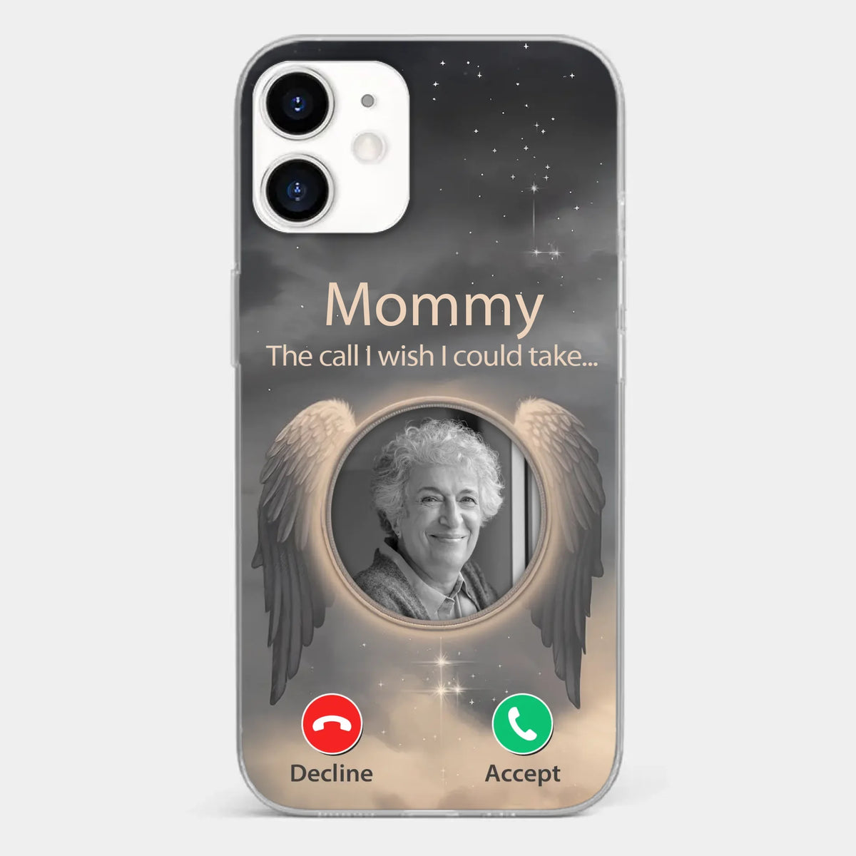 Custom Photo Because Their Love Continues To Guide You - Memorial Personalized Custom Clear Phone Case - Sympathy Gift For Family Members