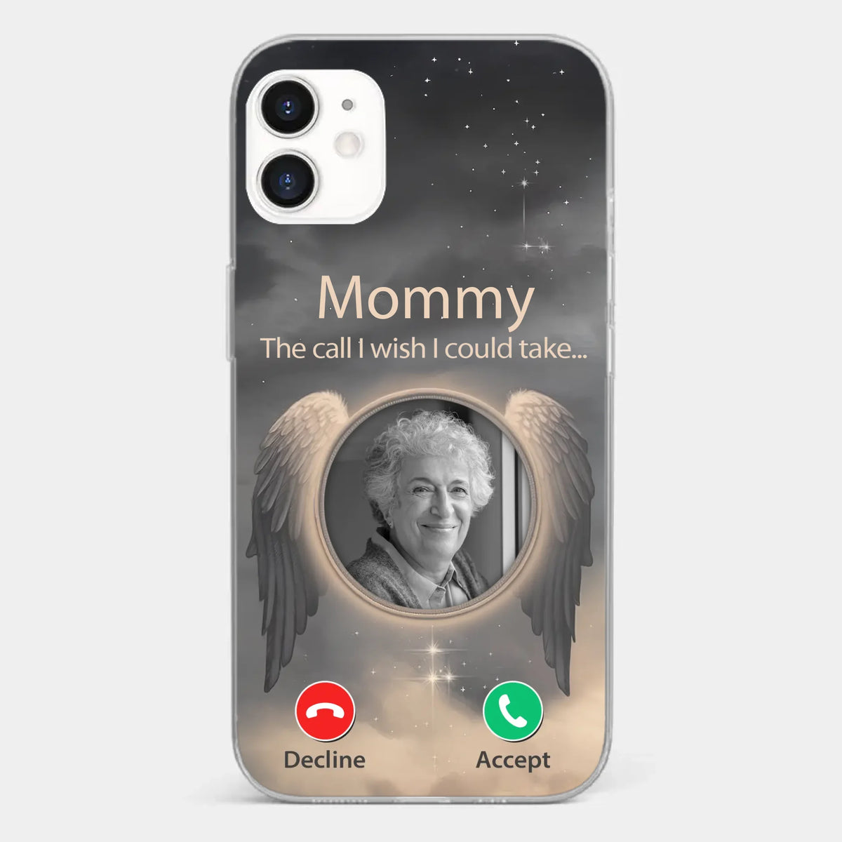 Custom Photo Because Their Love Continues To Guide You - Memorial Personalized Custom Clear Phone Case - Sympathy Gift For Family Members