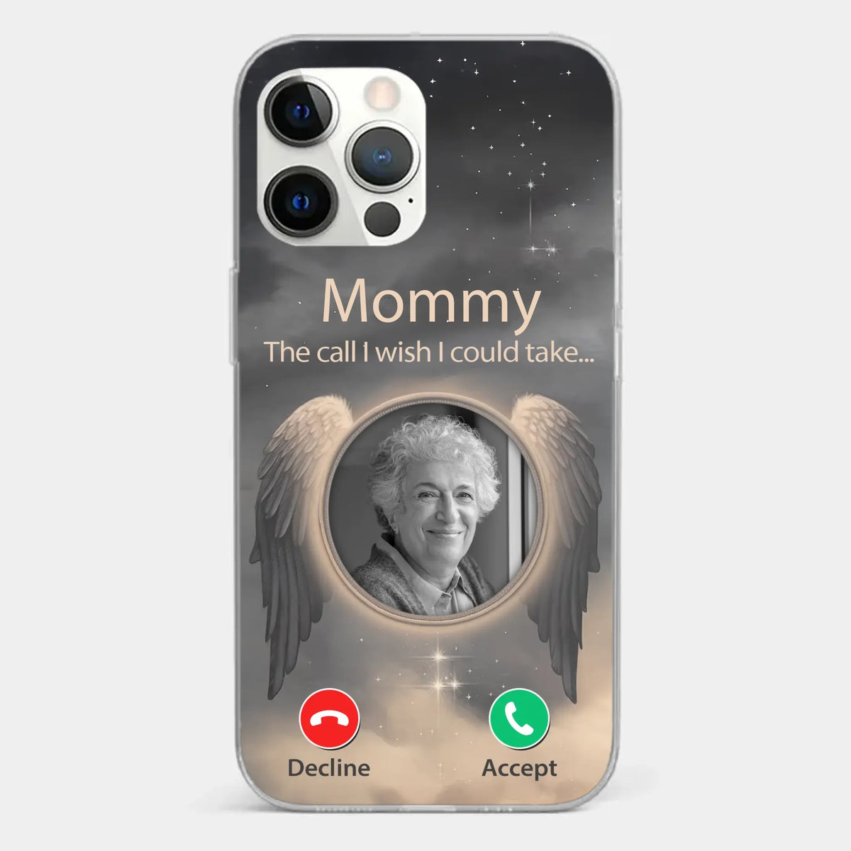 Custom Photo Because Their Love Continues To Guide You - Memorial Personalized Custom Clear Phone Case - Sympathy Gift For Family Members