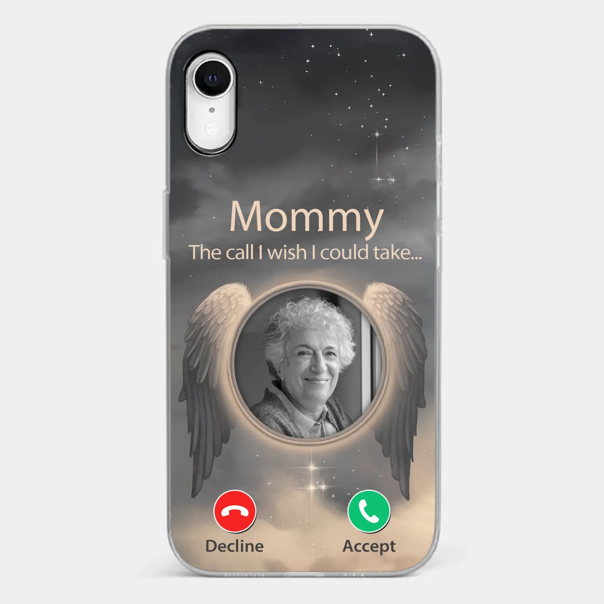 Custom Photo Because Their Love Continues To Guide You - Memorial Personalized Custom Clear Phone Case - Sympathy Gift For Family Members