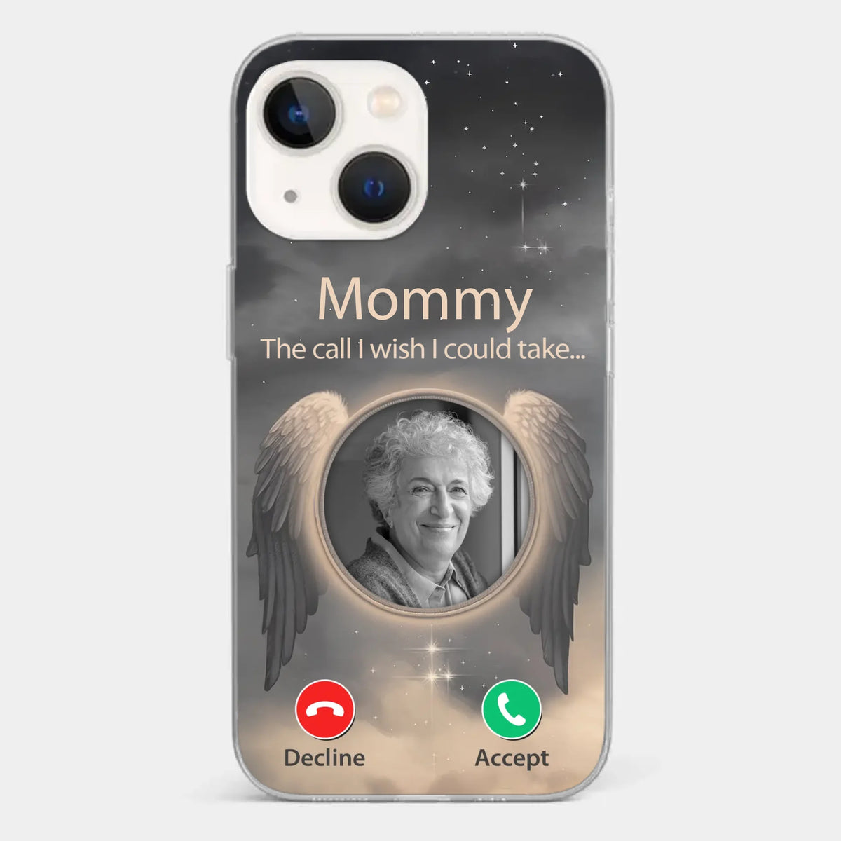 Custom Photo Because Their Love Continues To Guide You - Memorial Personalized Custom Clear Phone Case - Sympathy Gift For Family Members